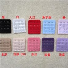 不锈钢文胸加长扣延长扣窄三排三扣3排3扣(宽约4.5厘米)共10色