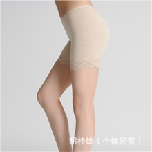 防走光打底裤莫代尔打底裤三分蕾丝打底裤加档设计打底裤