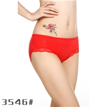 厂家直销低价大板花边妈妈装3546竹炭纤维三角内裤