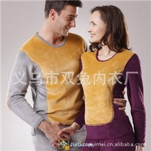 厂家直销批发双兔娇尊狐法国金狐狸黄金甲保暖内衣套装