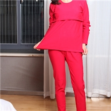 厂价直销贝儿康特莱卡绒月子服喂奶套孕妇套加厚保暖