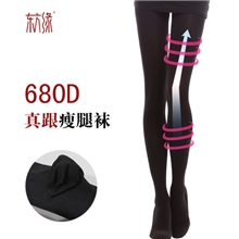 东方缘680D真跟瘦腿袜春秋厚款塑身连裤袜#黑色6387