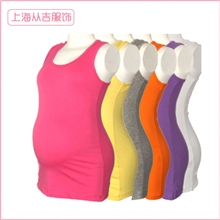 2013夏季爆款孕妇装打底衣大码糖果色背心吊带衫批发多色入8645