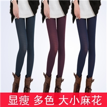 【天天特批】春秋款麻花/麦穗条纹天鹅绒连裤袜打底袜6283