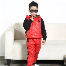 独家儿童夹棉加厚秋冬两件套供应批发品牌童装工厂直批卫衣套装