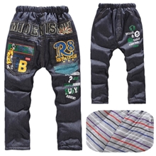 冬季新款棉裤全面上市，男童牛仔加绒棉裤批发，现货厂家直批