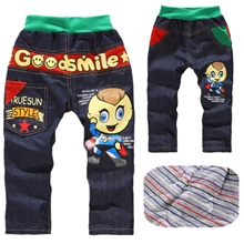 冬季新款加绒棉裤中小童棉裤批发批发牛仔童棉裤厂家直批