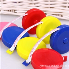 彩色皮尺小卷尺三围尺圈尺自动伸缩