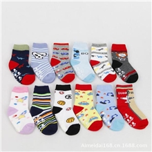 2013童装1-3岁松口不勒脚全棉宝宝袜儿童袜子一件代发