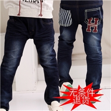 【小酷熊】2013童装秋装新款韩版品牌时尚中小童牛仔裤男童爆款