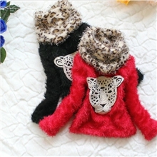 2013冬款童装批发新款女童韩版加绒加厚毛毛衣打底衫送围脖