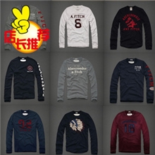 2013春秋装新品男装AF男圆领长袖T恤批发纯棉T恤男字母贴布图案