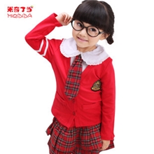 2013秋款学院风女童裙套装中大童连衣裙英伦风童裙子两件套11699