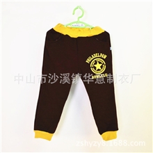 童装批发冬季个性垮裤不倒绒中小童裤加绒加厚保暖童裤免费代销