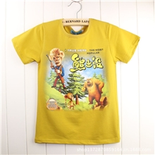 熊出没衣服T恤2013年童装夏季新款卡通短袖光头强熊大熊二T恤