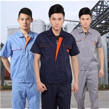 短袖工作服工程服套装男夏季工作服批发厂服制服涤棉工装特价
