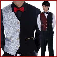 餐厅酒吧服务员工作马甲服务生工作服马甲KTV马甲制服男女搭配