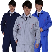 GZF-008-D春秋长袖工程批发定做服装厂服工作服批上衣男劳保服