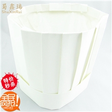 蜀鑫瑞饭店酒店厨房厨师工作服配饰厨师帽子加厚性纸制厨师帽
