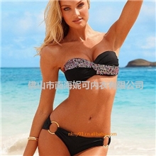 焦点闪耀亮片抹胸比基尼2014新款维多利亚泳衣泳装批发厂家直销