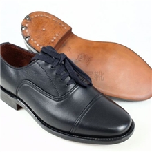 3516厂78三接头皮鞋固特异皮底军官校尉干部皮鞋系带尖头男鞋