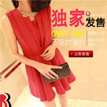 2013夏季韩版女装批发新款无袖大码修身打底品牌连衣裙