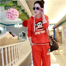 秋季女装韩版长袖运动套装休闲卫衣套装运动服套装