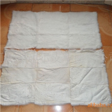 百年老店值得信赖陈桂宾最低价格销售纯白色兔皮褥子加工兔皮