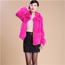 皮草外套新款2013新款女士獭兔皮草厂家批发女士皮草外套