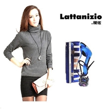 飞翔鸟2013厂家直销批发秋冬女装高领长袖针织衫打底衫薄毛衣F330