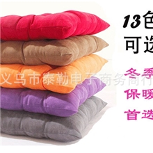 批发麂皮绒餐椅垫加厚办公坐垫榻榻米垫子冬季保暖坐垫纯色