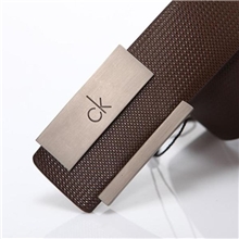 经典j.ck皮带男士平滑扣时尚休闲男钻纹咖真皮牛皮腰带批发分销