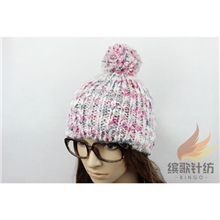 批发秋冬时尚保暖成人淑女段染帽子韩版精美百搭女士帽子