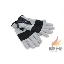 厂家直销低价高品质女款针织保暖五指套毛绒内里优质冬季手套