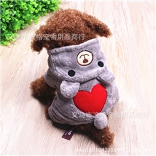 宠物衣服四脚棉衣小熊变身装狗狗秋冬衣服保暖款支持混批