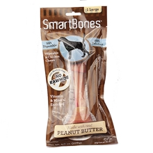SBPB-00217美国SmartBones大号洁牙骨花生味1支装宠物零食