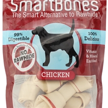 SBC-00204美国SmartBones小号洁牙骨鸡肉味6支装宠物狗零食