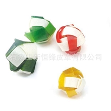 专业提供啃咬玩具牛皮编织球宠物玩具批发