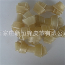 厂家直销牛皮本色结骨狗咬胶宠物零食狗咬胶
