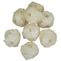宠物玩具厂家专业供应啃咬玩具牛皮编织球宠物玩具