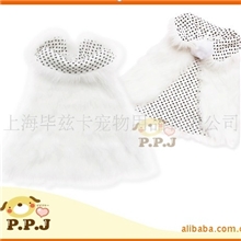 日单宠物秋冬装皮皮可爱风裙子礼服