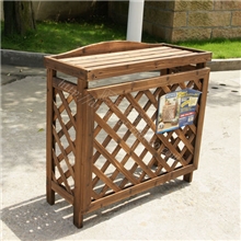 特价新品园艺网片格子空调架木质花架庭院用品防腐碳化室外空调架