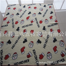 【厂家批发】圣诞礼品毛毯儿童床单外贸出口圣诞花型