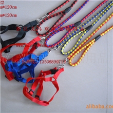 厂家直销宠物牵引绳牵引带胸背带项圈涤纶编牵引胸背带