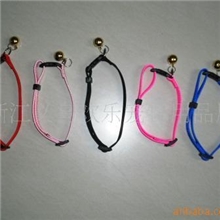 专业生产宠物用品素色尼龙绳宠物项圈小型犬适用