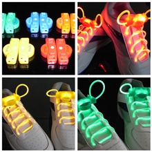 LED发光鞋带闪光鞋带闪亮鞋带二代6个颜色盒子发光现货供应