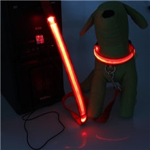 充电套装2.5cm宽度LED发光狗项圈+发光牵引绳闪光狗带批发现货