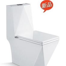 厂家直销品牌马桶新款手按式马桶虹吸式连体钻石座便器可贴牌