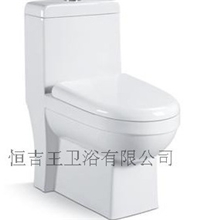 直销品牌马桶陶瓷座便器手按式马桶虹吸式连体座便器可贴牌