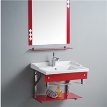 生产供应60中边支架盆，工程不锈钢玻璃支架